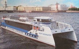На катамаране от Дворцовой набережной к Острову фортов: по Малой Неве ( 24 фото )
