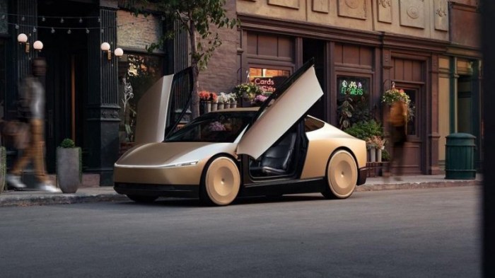 Tesla показала прототип Robotaxi Tesla показала прототип Robotaxi