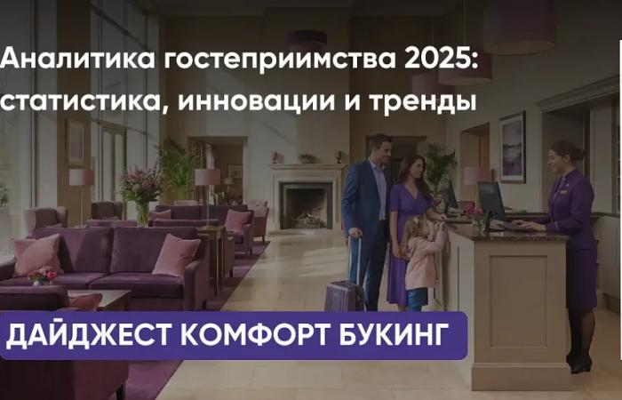 АНАЛИТИКА ГОСТЕПРИИМСТВА 2025: СТАТИСТИКА, ИННОВАЦИИ И ТРЕНДЫ. ДАЙДЖЕСТ КОМФОРТ БУКИНГ